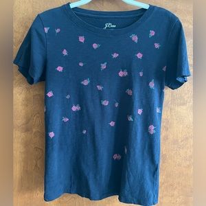 J. Crew rose t-shirt